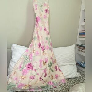 100% Silk Marina by Mariana Bresler Beaded Flower Gown
